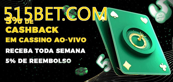 Promoções do cassino ao Vivo 515BET.COM